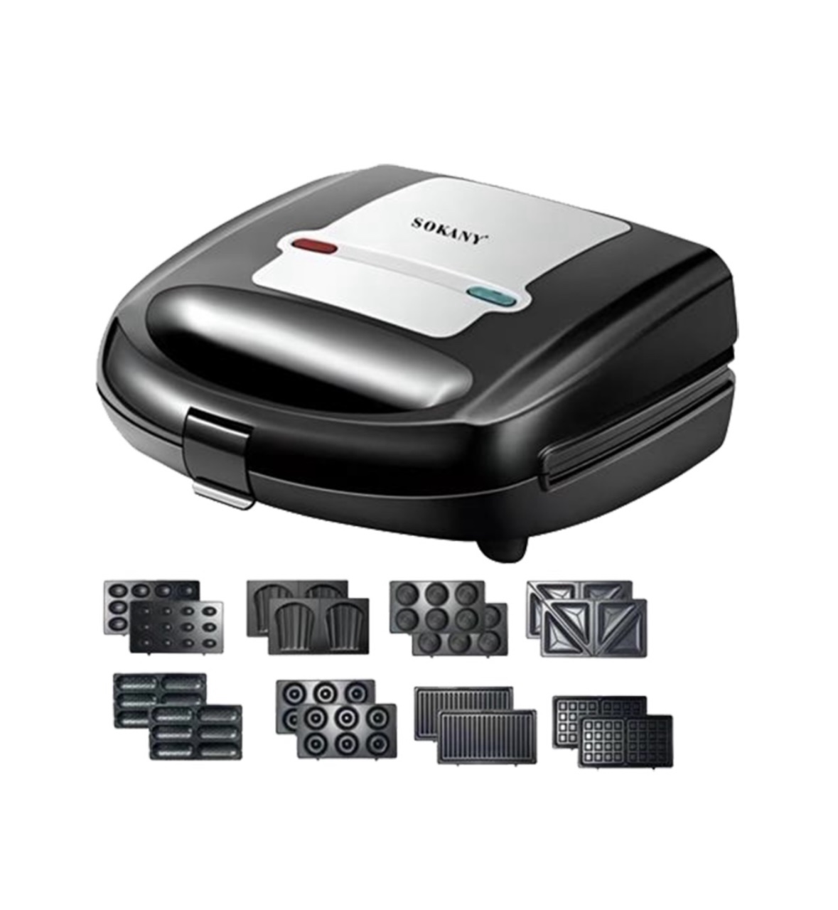 Sokany SK-B140 Sandwich Maker (8-in-1 Multifunction)