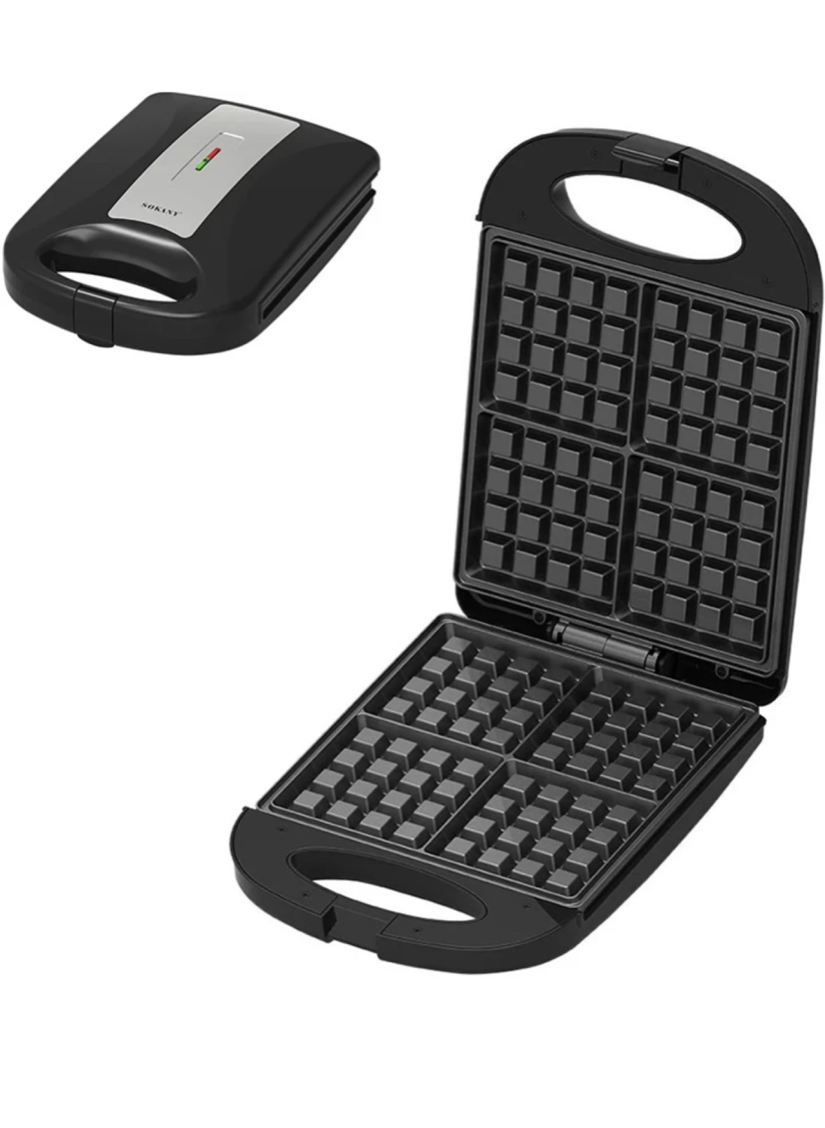 Sokany SK-08035 Waffle Maker (1200W, 4-Slice)